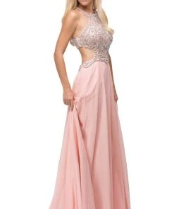 Dancing Queen - 9740 Bejeweled A-line Evening Dress