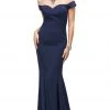 Dancing Queen - 9752 Long Mock Off-the-Shoulder Illusion Prom Dress