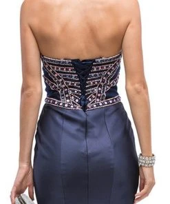 Dancing Queen - 9917 Beaded Sweetheart Mermaid Evening Dress