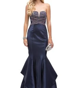 Dancing Queen - 9917 Beaded Sweetheart Mermaid Evening Dress