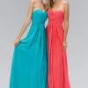 Elizabeth K - GL1122 Pleated Sweetheart Chiffon A-line Dress 2 Elizabeth K - GL1122 Pleated Sweetheart Chiffon A-line Dress