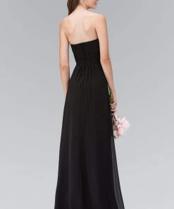 Elizabeth K - GL1125 Strapless Ruched Sweetheart Chiffon Dress 6 Elizabeth K - GL1125 Strapless Ruched Sweetheart Chiffon Dress