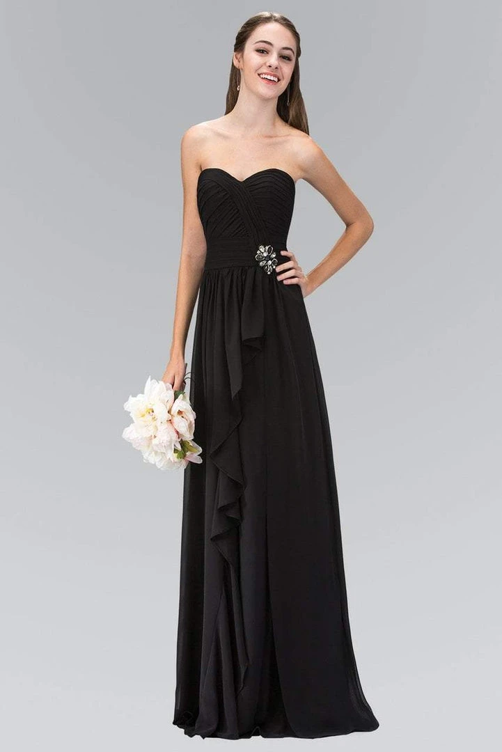 Elizabeth K - GL1125 Strapless Ruched Sweetheart Chiffon Dress 3 Elizabeth K - GL1125 Strapless Ruched Sweetheart Chiffon Dress