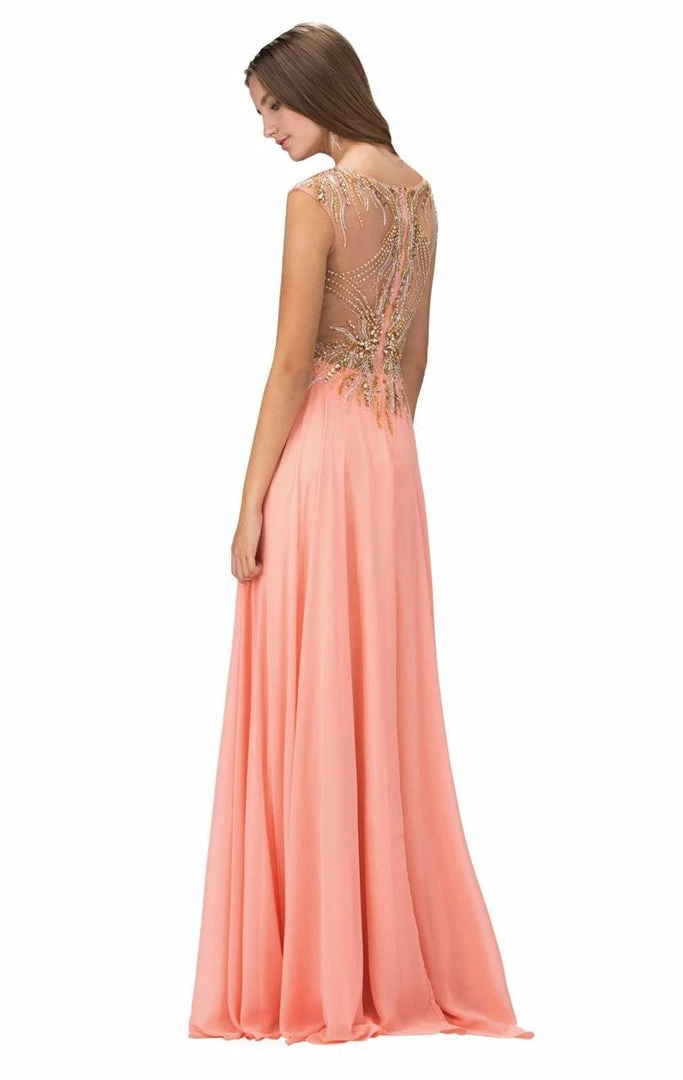 Elizabeth K - GL1305 Embellished Sleeveless Long Dress 5 Elizabeth K - GL1305 Embellished Sleeveless Long Dress