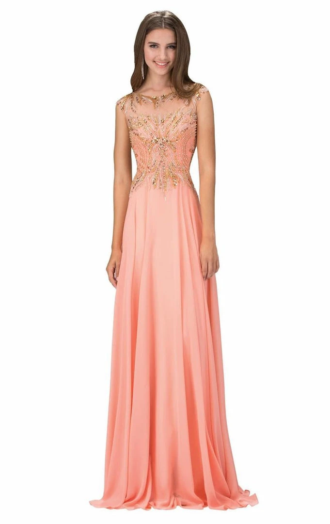 Elizabeth K - GL1305 Embellished Sleeveless Long Dress 3 Elizabeth K - GL1305 Embellished Sleeveless Long Dress