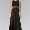Elizabeth K - GL1460 Sleeveless Beaded Lace Long Dress 1 Elizabeth K - GL1460 Sleeveless Beaded Lace Long Dress