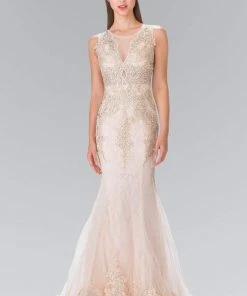 Elizabeth K - GL1462 Ornate Lace Illusion Trumpet Gown 15 Elizabeth K - GL1462 Ornate Lace Illusion Trumpet Gown