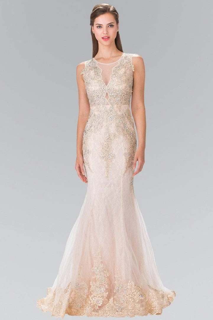 Elizabeth K - GL1462 Ornate Lace Illusion Trumpet Gown 9 Elizabeth K - GL1462 Ornate Lace Illusion Trumpet Gown