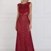 Elizabeth K - GL1531 Embellished Illusion Fitted Evening Dress 2 Elizabeth K - GL1531 Embellished Illusion Fitted Evening Dress