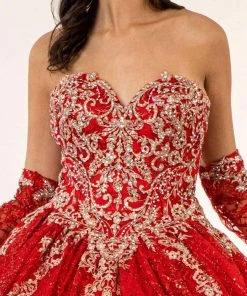 Elizabeth K - GL1943 Embroidered Sweetheart Mesh Ballgown 12 Elizabeth K - GL1943 Embroidered Sweetheart Mesh Ballgown