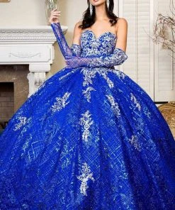 Elizabeth K - GL1943 Embroidered Sweetheart Mesh Ballgown 14 Elizabeth K - GL1943 Embroidered Sweetheart Mesh Ballgown