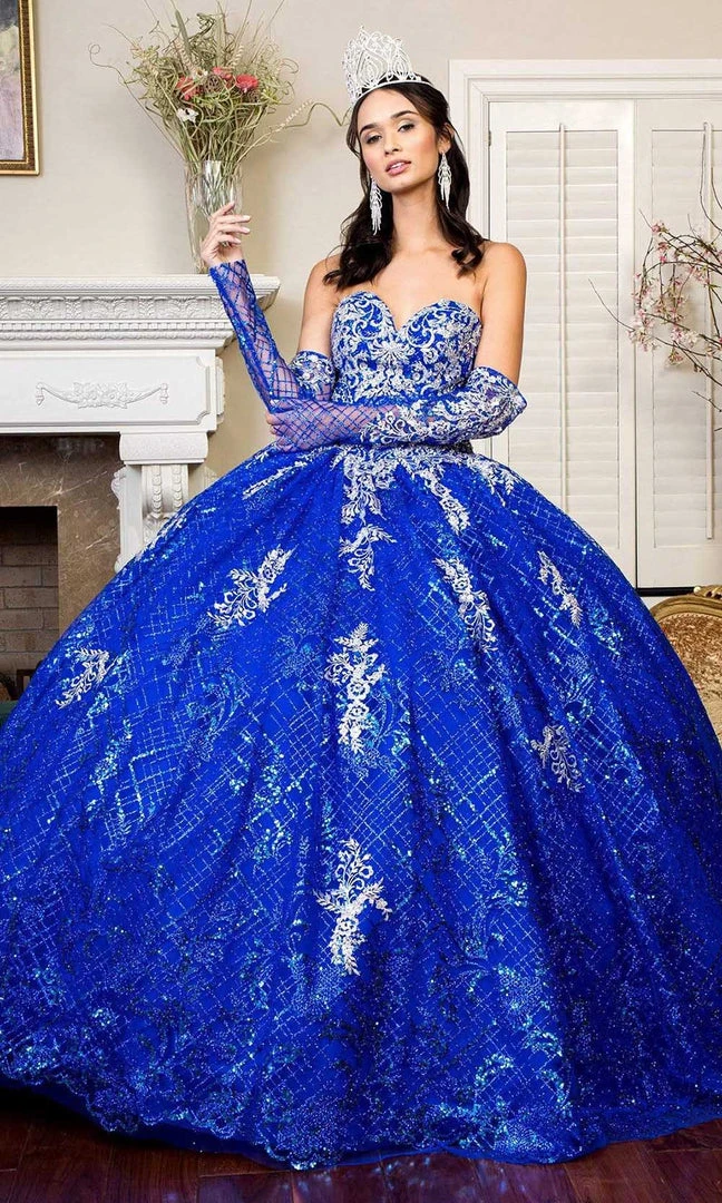 Elizabeth K - GL1943 Embroidered Sweetheart Mesh Ballgown 7 Elizabeth K - GL1943 Embroidered Sweetheart Mesh Ballgown