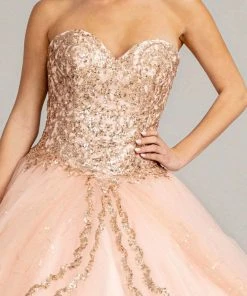 Elizabeth K GL1973 - Strapless Sweetheart Neck Ball Gown 12 Elizabeth K GL1973 - Strapless Sweetheart Neck Ball Gown