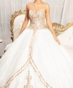 Elizabeth K GL1973 - Strapless Sweetheart Neck Ball Gown 14 Elizabeth K GL1973 - Strapless Sweetheart Neck Ball Gown