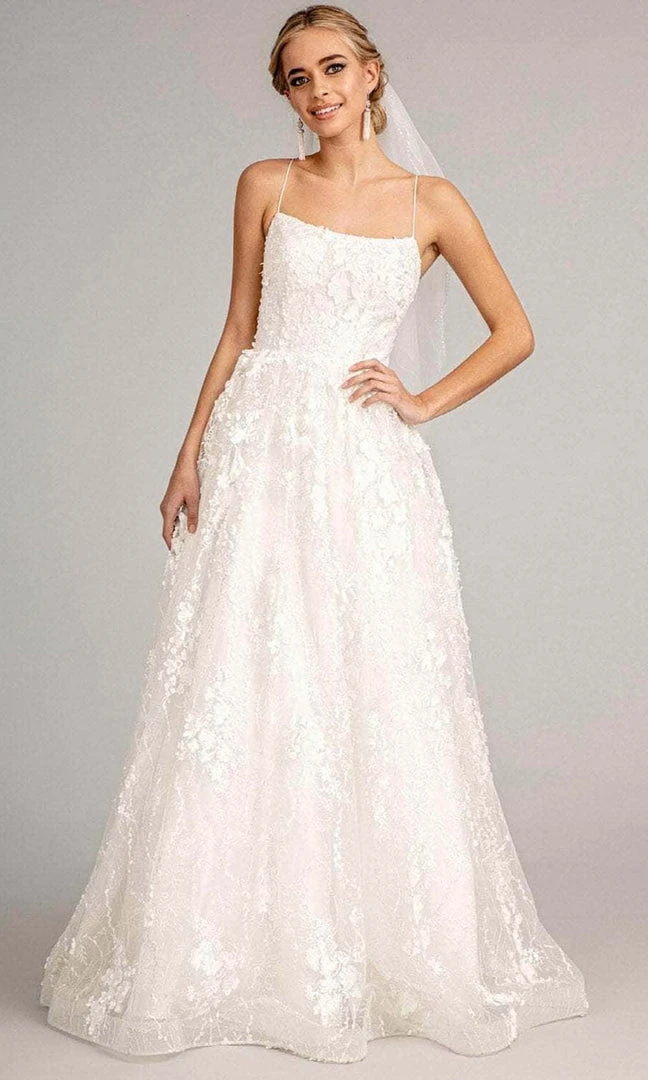 Elizabeth K GL1985 - Sleeveless Floral Wedding Dress 3 Elizabeth K GL1985 - Sleeveless Floral Wedding Dress