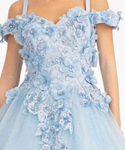 Elizabeth K GL1988 - Sweetheart Floral Prom Ballgown