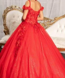 Elizabeth K GL1988 - Sweetheart Floral Prom Ballgown