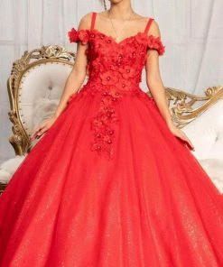 Elizabeth K GL1988 - Sweetheart Floral Prom Ballgown