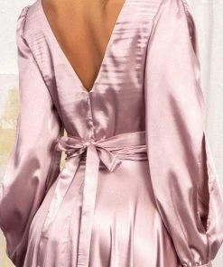 Elizabeth K GL1990 - Split Sleeve High Slit Evening Dress 35 Elizabeth K GL1990 - Split Sleeve High Slit Evening Dress