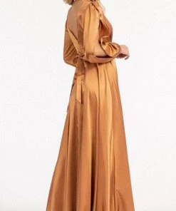Elizabeth K GL1990 - Split Sleeve High Slit Evening Dress 41 Elizabeth K GL1990 - Split Sleeve High Slit Evening Dress