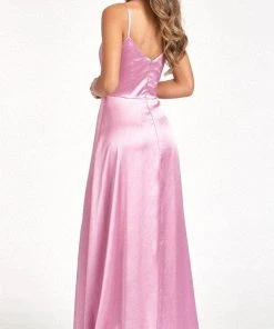 Elizabeth K GL1993 - Spaghetti Strap V-Neck Prom Dress With Slit 23 Elizabeth K GL1993 - Spaghetti Strap V-Neck Prom Dress With Slit