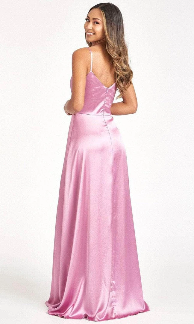 Elizabeth K GL1993 - Spaghetti Strap V-Neck Prom Dress With Slit 5 Elizabeth K GL1993 - Spaghetti Strap V-Neck Prom Dress With Slit