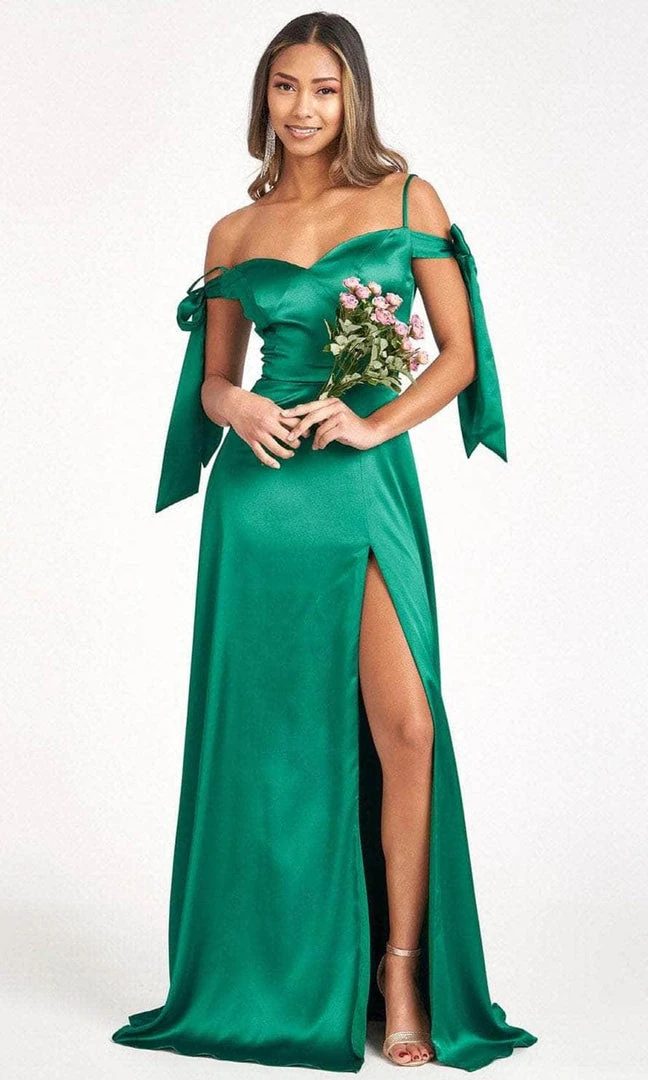 Elizabeth K GL1994 - Tie Strap Satin A-Line Prom Dress 5 Elizabeth K GL1994 - Tie Strap Satin A-Line Prom Dress