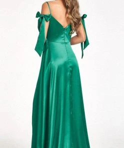Elizabeth K GL1994 - Tie Strap Satin A-Line Prom Dress 24 Elizabeth K GL1994 - Tie Strap Satin A-Line Prom Dress