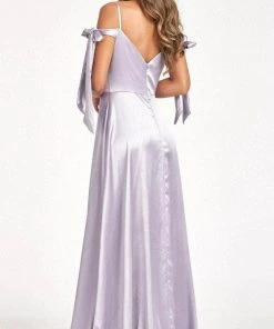 Elizabeth K GL1994 - Tie Strap Satin A-Line Prom Dress 42 Elizabeth K GL1994 - Tie Strap Satin A-Line Prom Dress