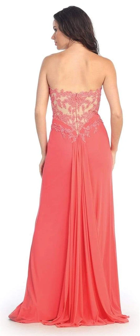 Elizabeth K - GL2016 Embroidered Sweetheart A-Line Dress 4 Elizabeth K - GL2016 Embroidered Sweetheart A-Line Dress