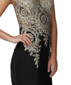 Elizabeth K - GL2166-1 Beaded Lace Applique Embellished Gown 7 Elizabeth K - GL2166-1 Beaded Lace Applique Embellished Gown