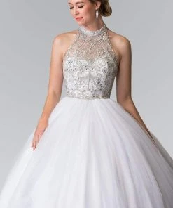 Elizabeth K - GL2206 High Illusion Ornate Ballgown 13 Elizabeth K - GL2206 High Illusion Ornate Ballgown