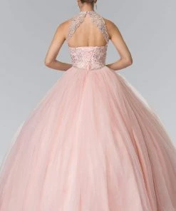 Elizabeth K - GL2206 High Illusion Ornate Ballgown 15 Elizabeth K - GL2206 High Illusion Ornate Ballgown