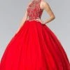 Elizabeth K - GL2206 High Illusion Ornate Ballgown 1 Elizabeth K - GL2206 High Illusion Ornate Ballgown