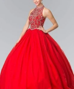 Elizabeth K - GL2206 High Illusion Ornate Ballgown