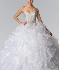 Elizabeth K - GL2209 Ruffled Sweetheart Ballgown 10 Elizabeth K - GL2209 Ruffled Sweetheart Ballgown