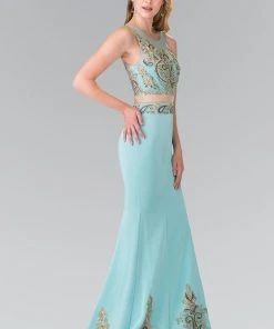 Elizabeth K - GL2248 Embroider Two Piece Long Dress 8 Elizabeth K - GL2248 Embroider Two Piece Long Dress