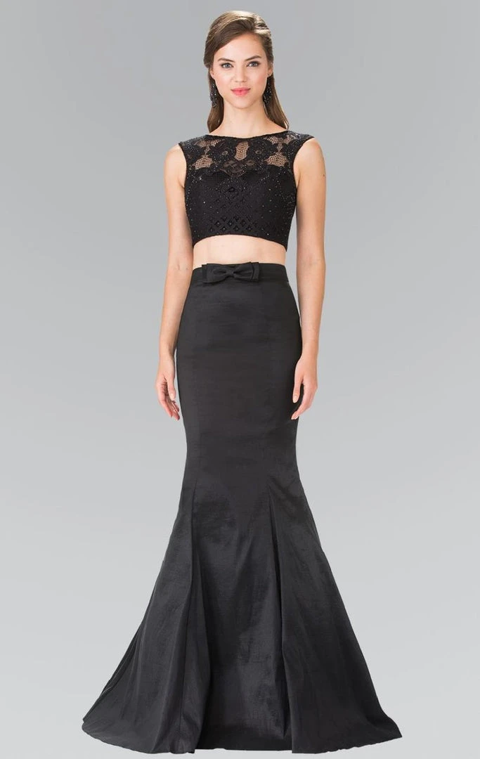 Elizabeth K - GL2354 Embellished Bateau Neck Lace Mermaid Dress 3 Elizabeth K - GL2354 Embellished Bateau Neck Lace Mermaid Dress