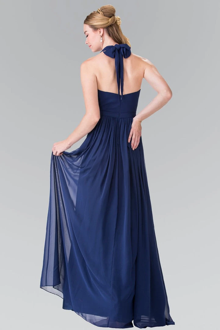 Elizabeth K - GL2362 Long Chiffon Halter Dress 4 Elizabeth K - GL2362 Long Chiffon Halter Dress