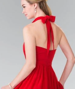 Elizabeth K - GL2362 Long Chiffon Halter Dress 20 Elizabeth K - GL2362 Long Chiffon Halter Dress