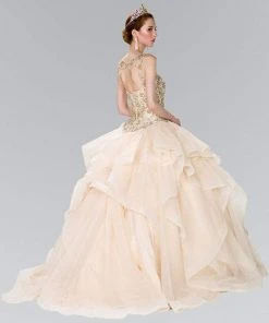 Elizabeth K - GL2378 Beaded Illusion Sweetheart Ballgown With Bolero 13 Elizabeth K - GL2378 Beaded Illusion Sweetheart Ballgown With Bolero