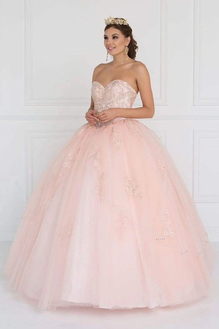 Elizabeth K - GL2427 Embellished Sweetheart Ballgown With Bolero 5 Elizabeth K - GL2427 Embellished Sweetheart Ballgown With Bolero