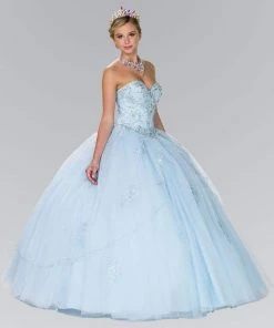 Elizabeth K - GL2427 Embellished Sweetheart Ballgown With Bolero 17 Elizabeth K - GL2427 Embellished Sweetheart Ballgown With Bolero
