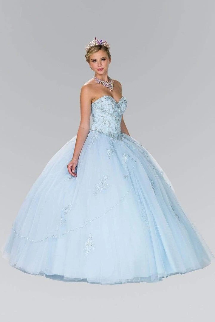 Elizabeth K - GL2427 Embellished Sweetheart Ballgown With Bolero 10 Elizabeth K - GL2427 Embellished Sweetheart Ballgown With Bolero