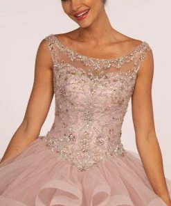 Elizabeth K - GL2517 Bead Embellished Ruffled Quinceanera