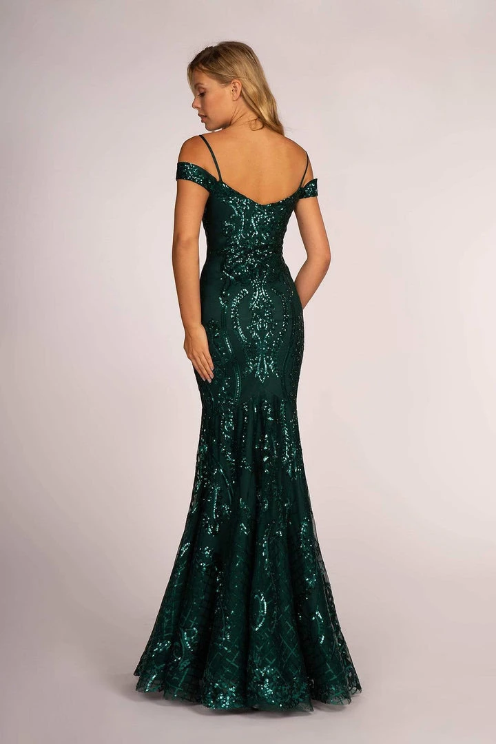 Elizabeth K - GL2552 Tulle Sequin Off Shoulder Mermaid Long Dress 11 Elizabeth K - GL2552 Tulle Sequin Off Shoulder Mermaid Long Dress