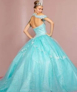 Elizabeth K - GL2602 Embroidered Halter Ballgown 11 Elizabeth K - GL2602 Embroidered Halter Ballgown