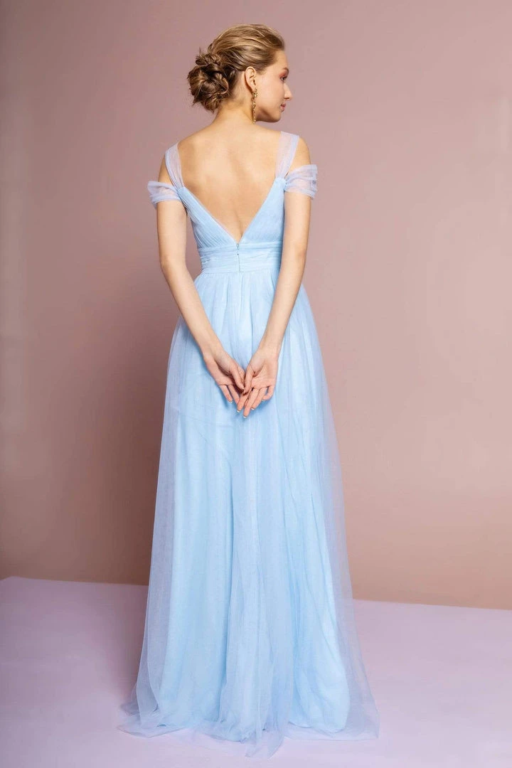 Elizabeth K - GL2610 Cold Shoulder Sweetheart Neck Tulle A-Line Gown 4 Elizabeth K - GL2610 Cold Shoulder Sweetheart Neck Tulle A-Line Gown