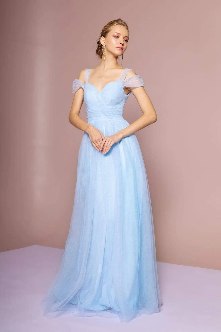 Elizabeth K - GL2610 Cold Shoulder Sweetheart Neck Tulle A-Line Gown 3 Elizabeth K - GL2610 Cold Shoulder Sweetheart Neck Tulle A-Line Gown