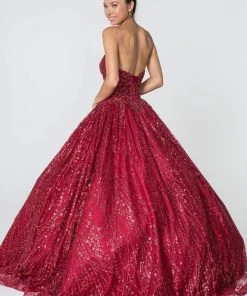 Elizabeth K - GL2804 Embellished Sweetheart Ballgown With Bolero